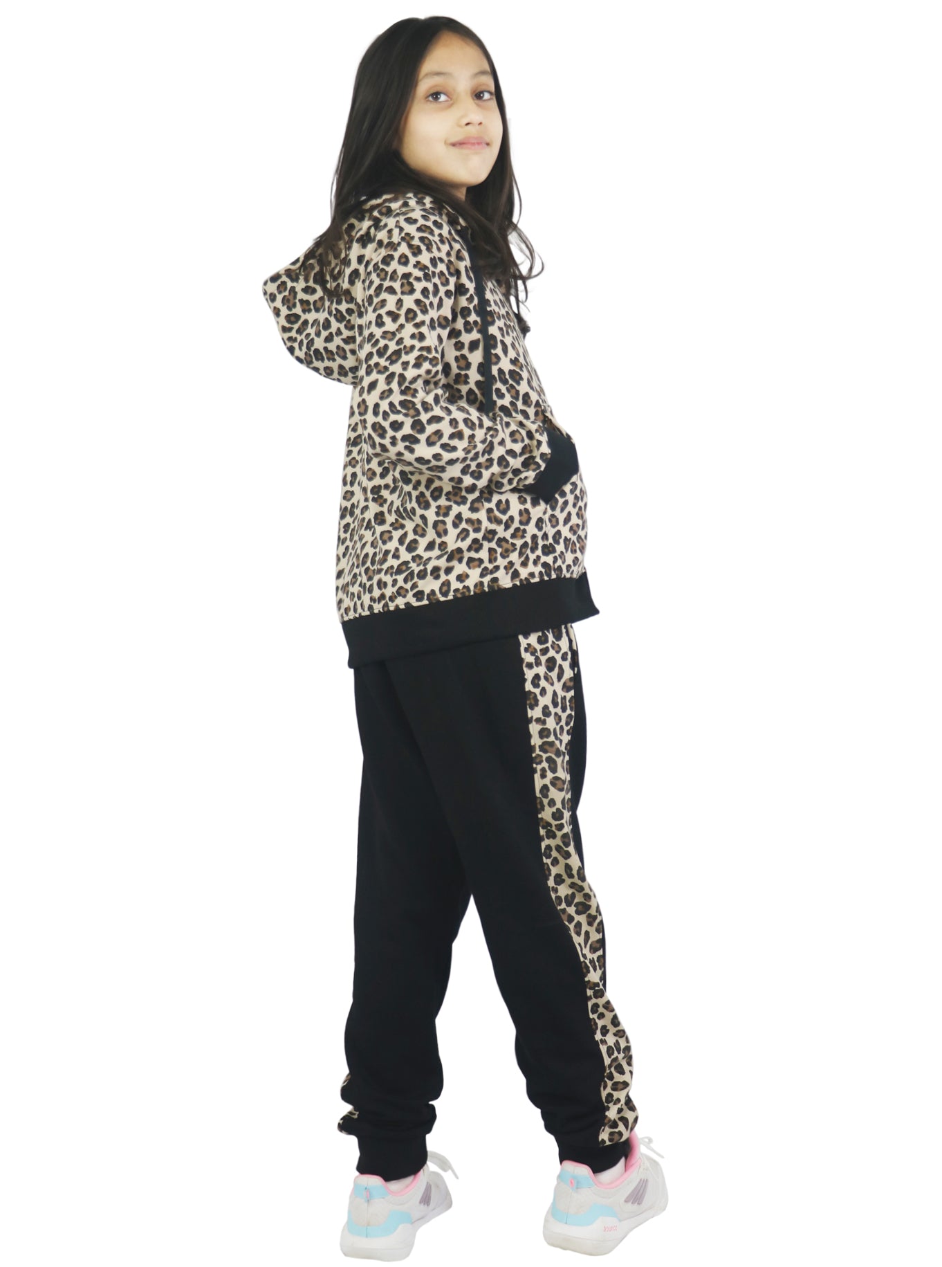 Bahob® 1 & 3 Pack Girls Tracksuits Set Top And Bottoms Fleece Zipper Hoodie Set 3-14 Years. - Bahob