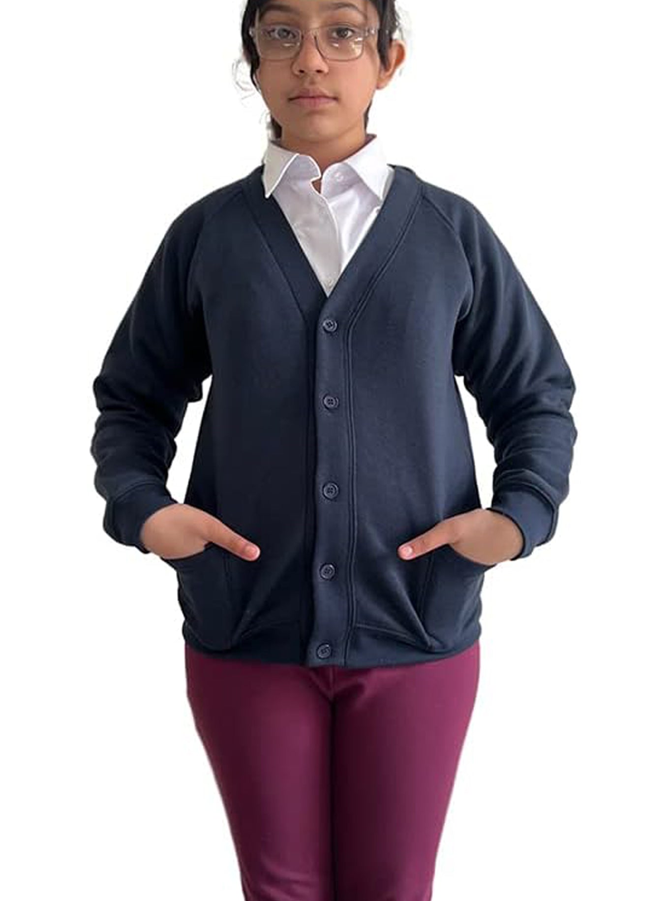 Bahob® Girls School Cardigan Uniform for girls full sleeve cardigan. - Bahob