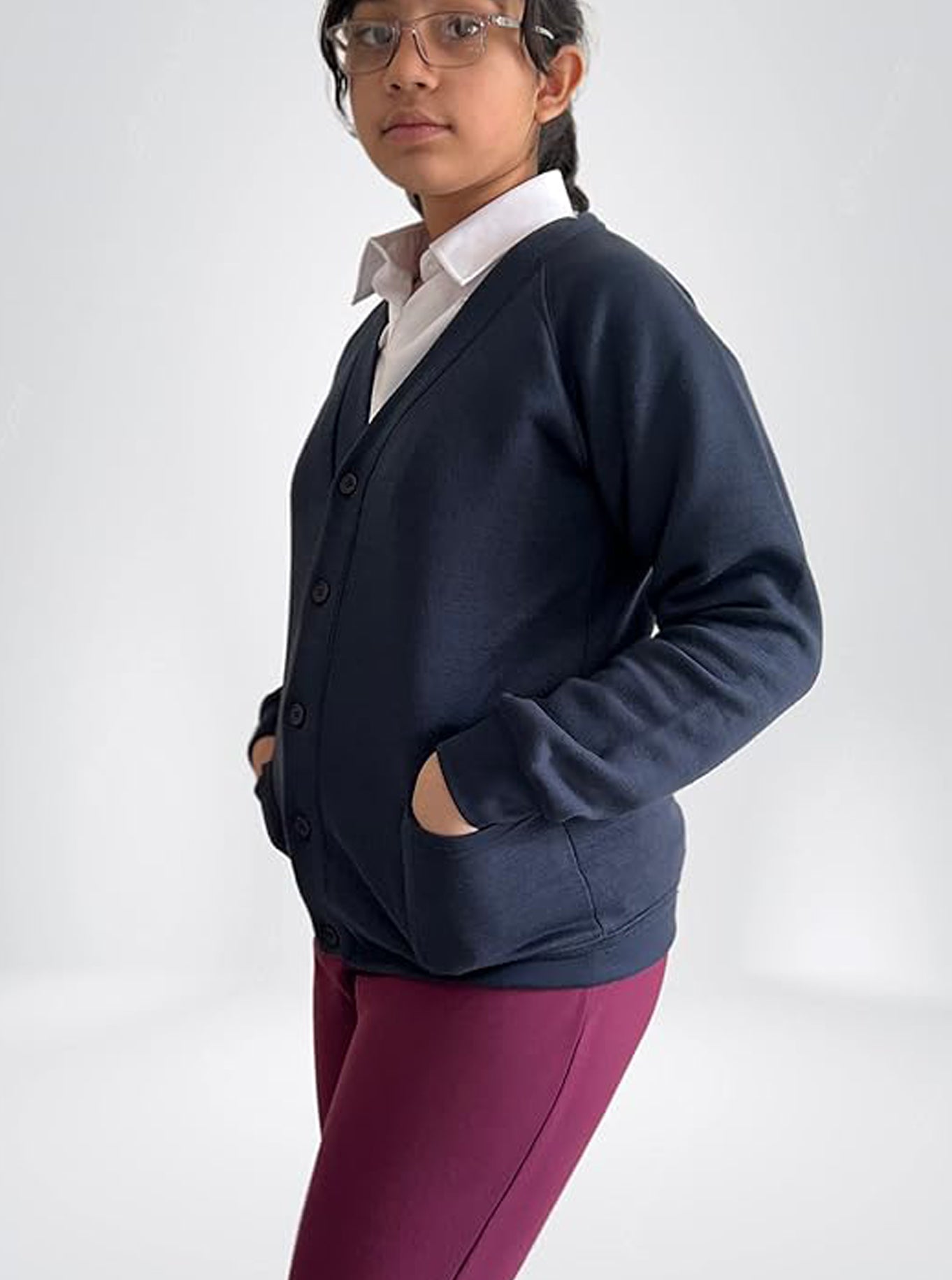 Bahob® Girls School Cardigan Uniform for girls full sleeve cardigan. - Bahob