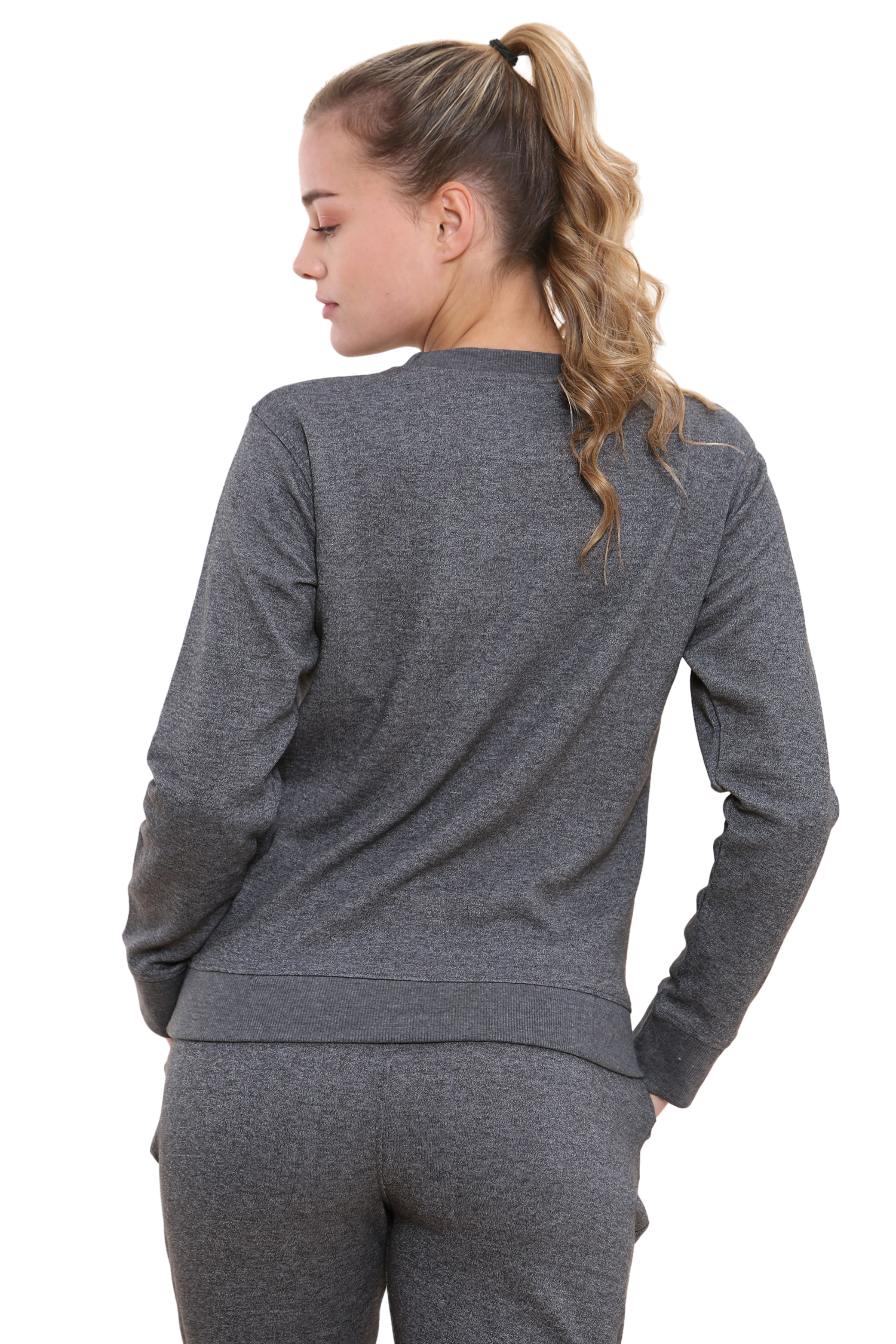 Bahob® Women’s Sportswear Set, Round Neck 2 Piece Women Track Suit Ladies Track Suit Stretch Leggings Yoga Workout Tracksuits Activewear Set S to XL