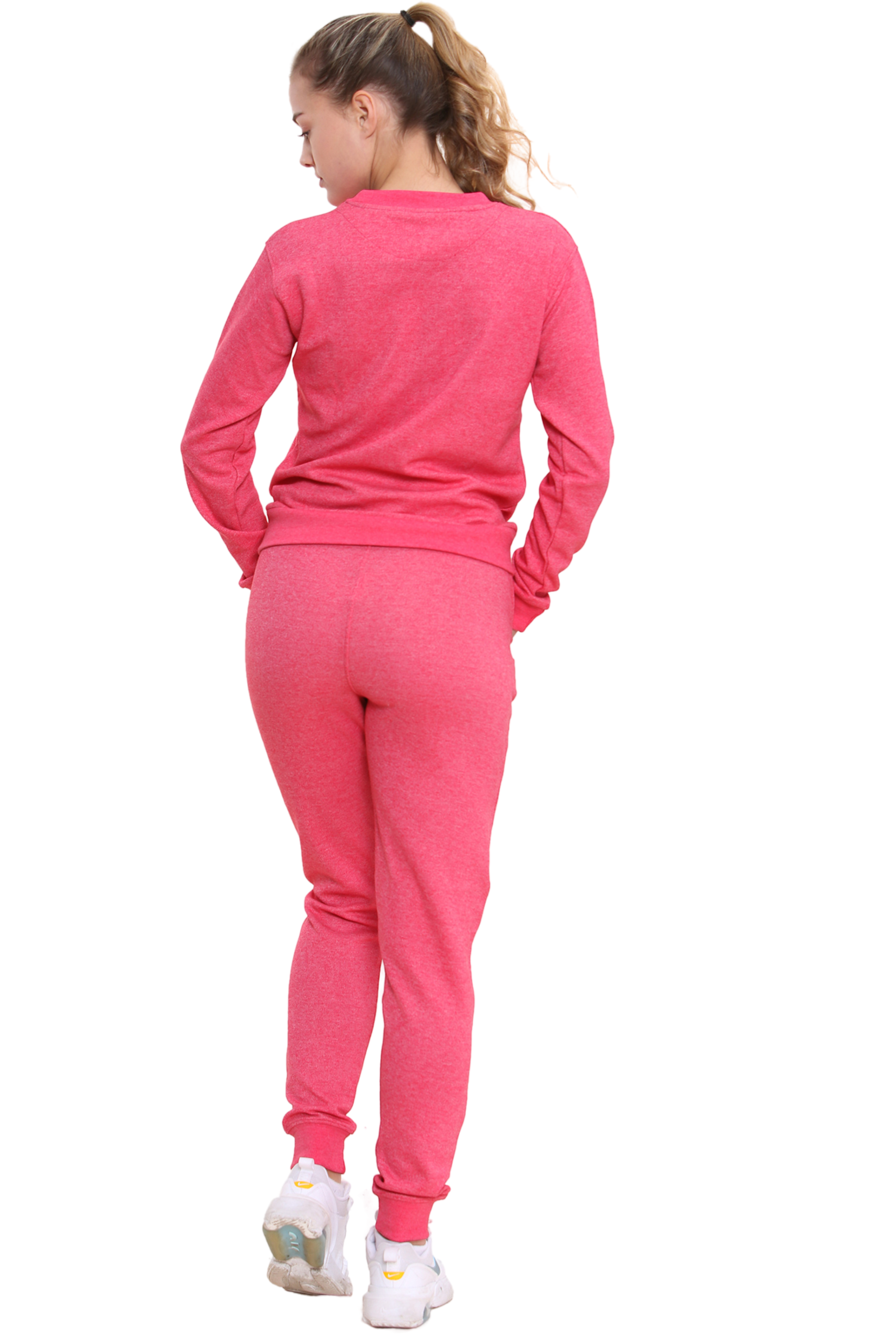 Bahob® Women’s Sportswear Set, Round Neck 2 Piece Women Track Suit Ladies Track Suit Stretch Leggings Yoga Workout Tracksuits Activewear Set S to XL