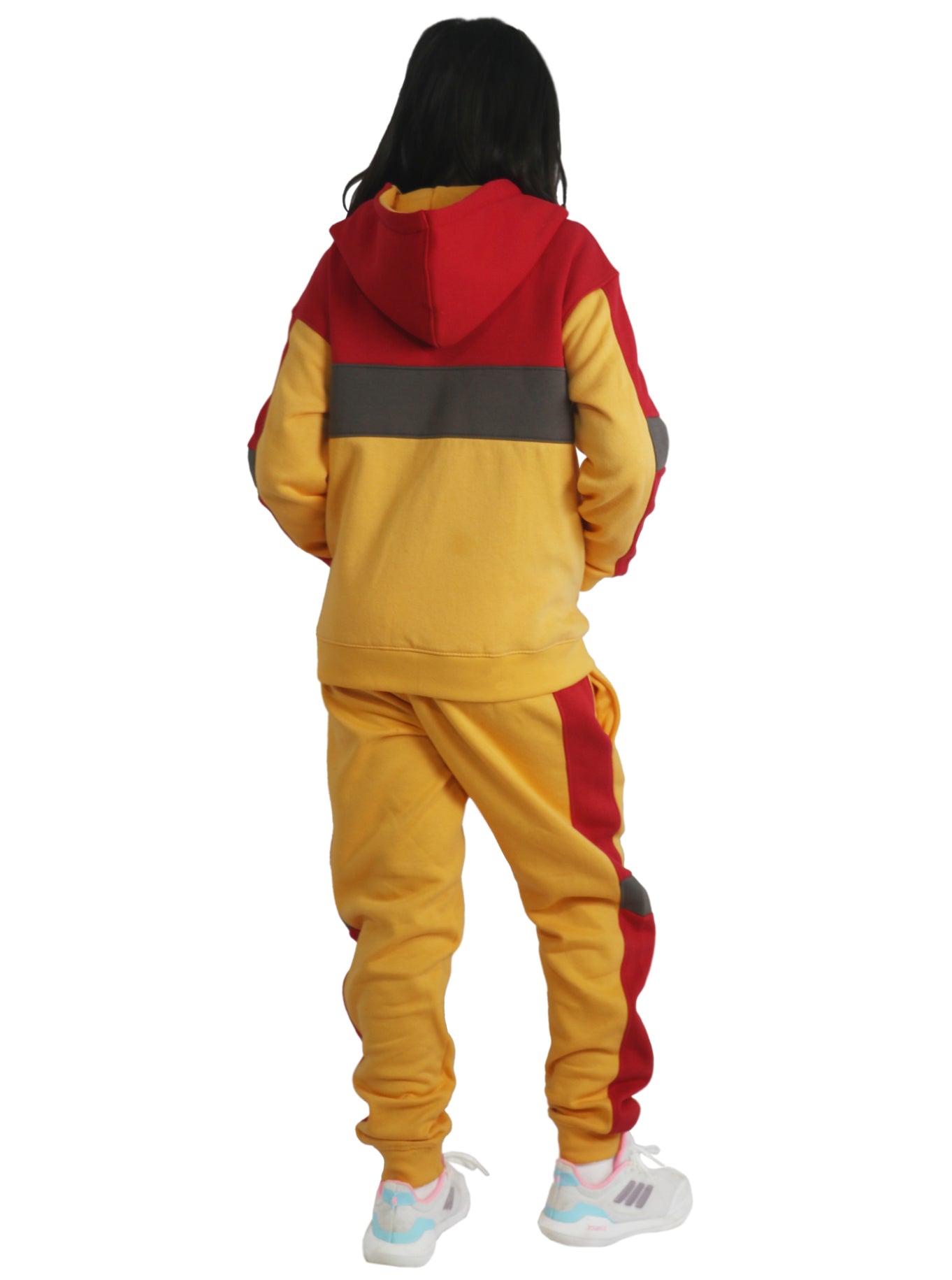 Bahob® 1 & 3 Pack Girls Tracksuits Set Top And Bottoms Fleece Zipper Hoodie Set 3-14 Years. - Bahob