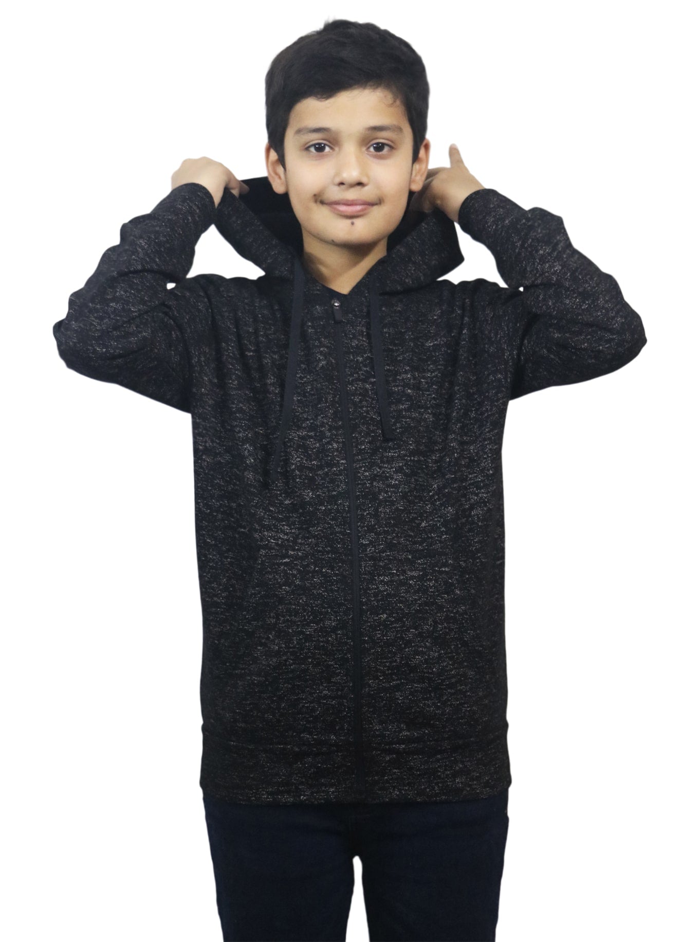 Black zip up hoodie