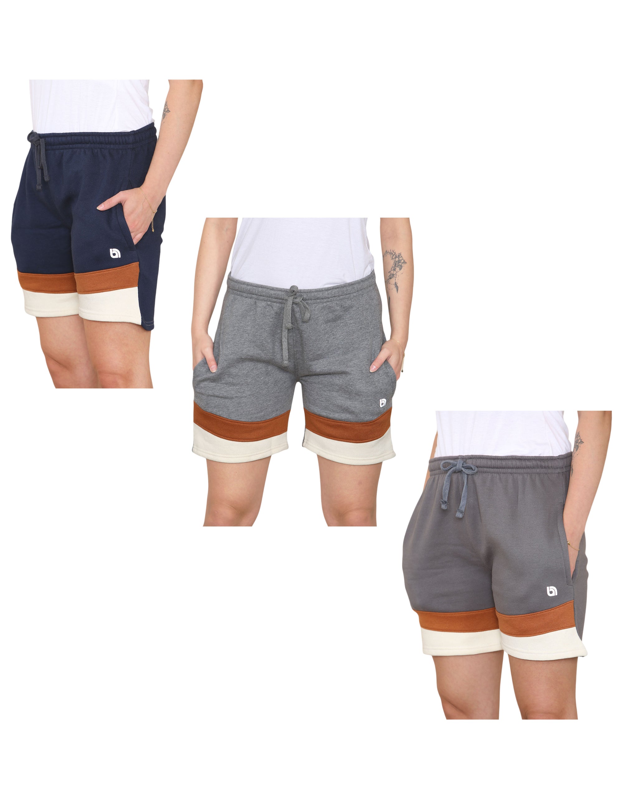 Bahob® 1 & 3 pack Bahob Women's Fleece Short  with Elasticated Waistband  S-3XL. - Bahob