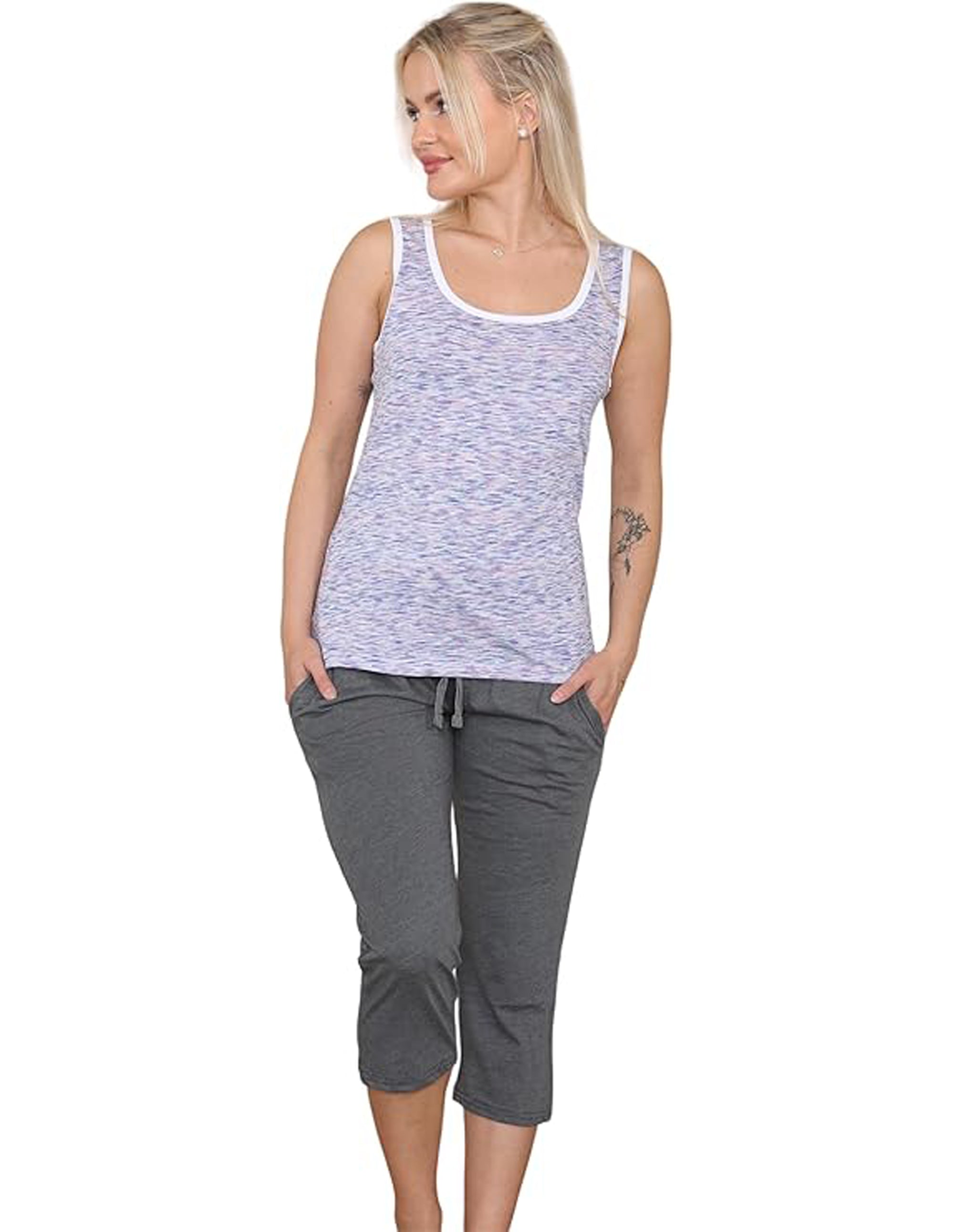 Bahob® 3 Pack Women's Vests Tank Tops for Women Undershirt Sleeveless Vest Tops for Women and Girls Super soft Cotton Vest S-2XL