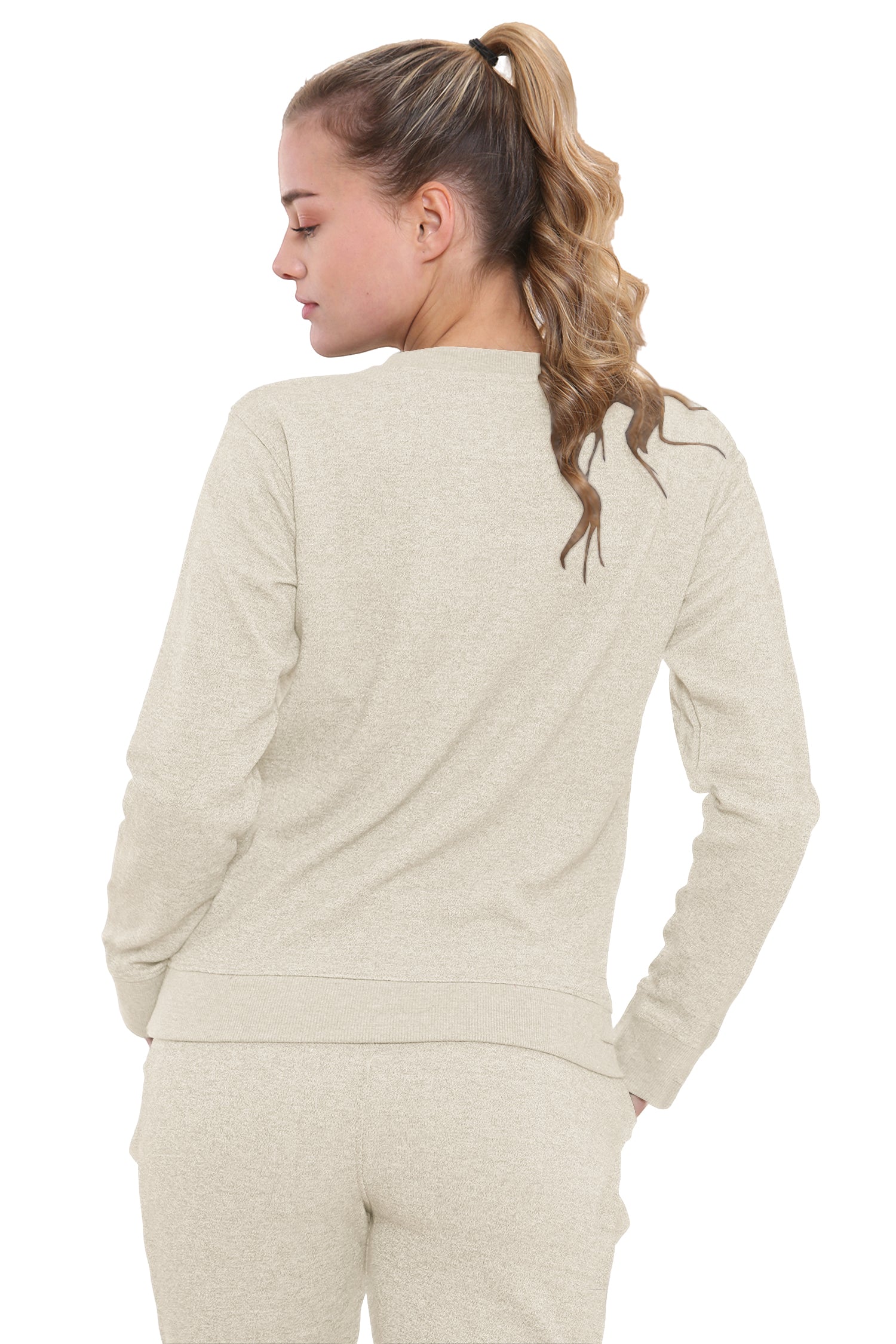 Bahob® Women’s Sportswear Set, Round Neck 2 Piece Women Track Suit Ladies Track Suit Stretch Leggings Yoga Workout Tracksuits Activewear Set S to XL