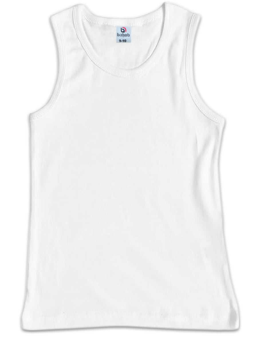 Bahob® 6 Pack Boy's Underwear Vests Soft Cotton Tank Tops Kids Sleeveless Vests Undershirts 100% Cotton