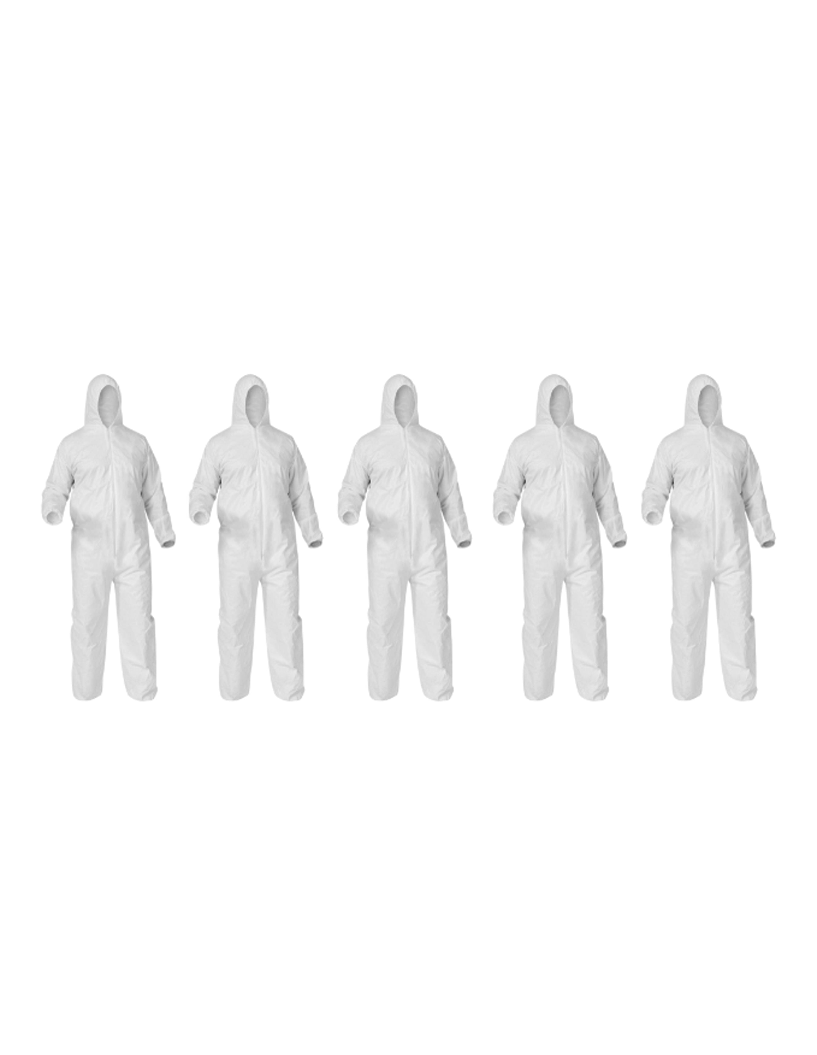 Bahob® 5 Pack Protective Disposable Overall Paper Boiler Suit