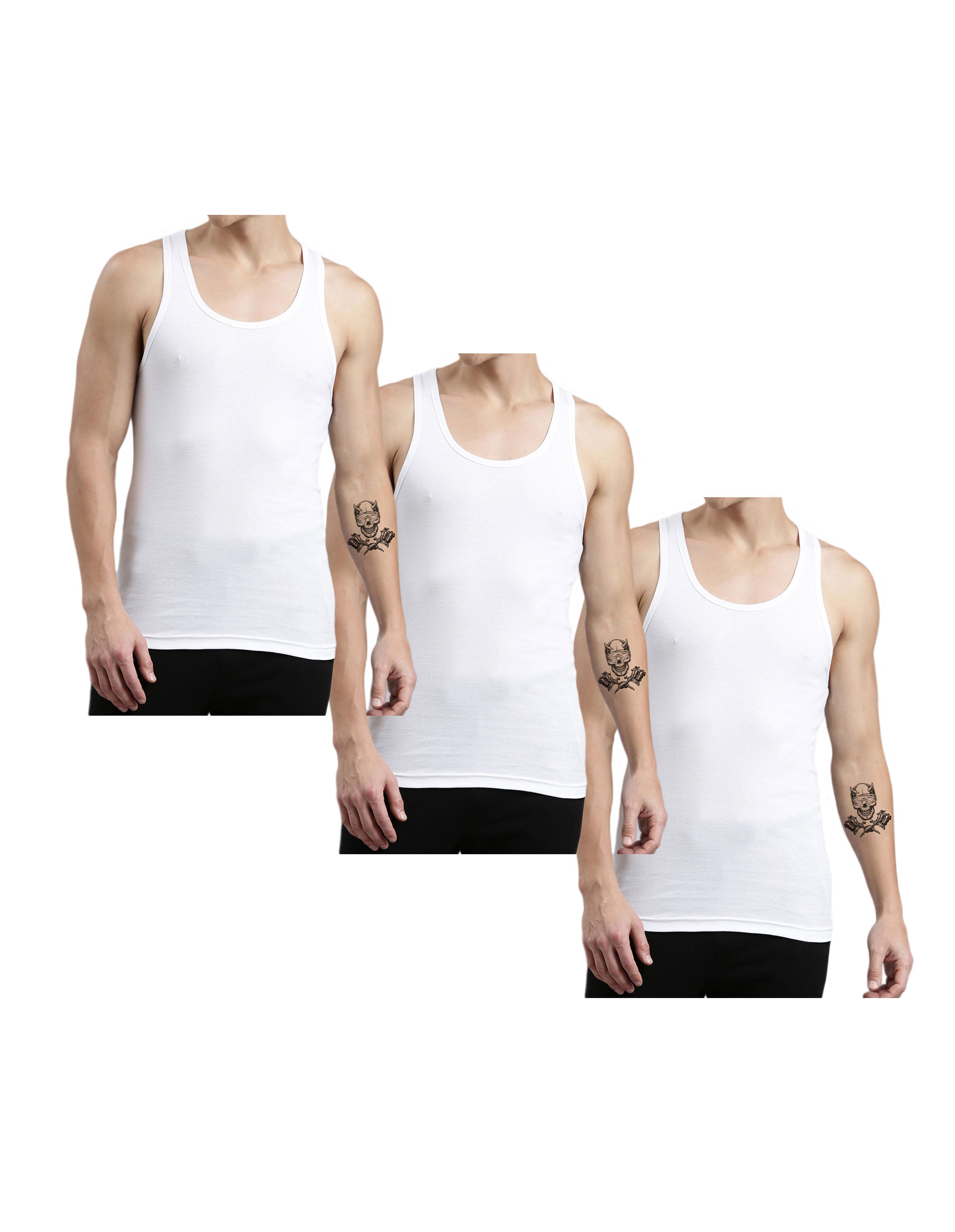 mens fitted vest tops