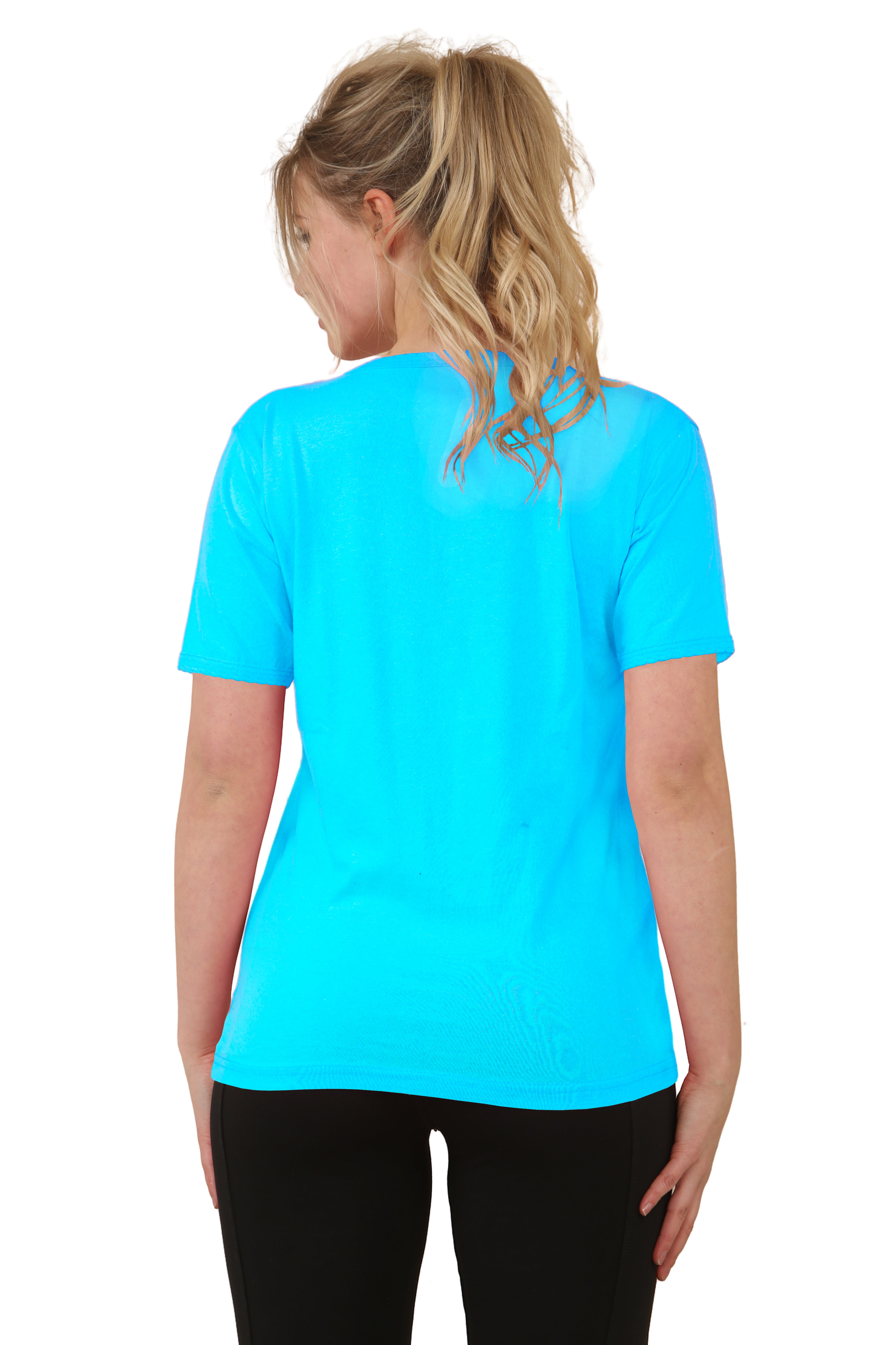 Bahob® 2 Pack Women's Classic-Fit Short-Sleeve V-NeckT-Shirt Plain Cotton T-Shirt Multipacks S-XXL