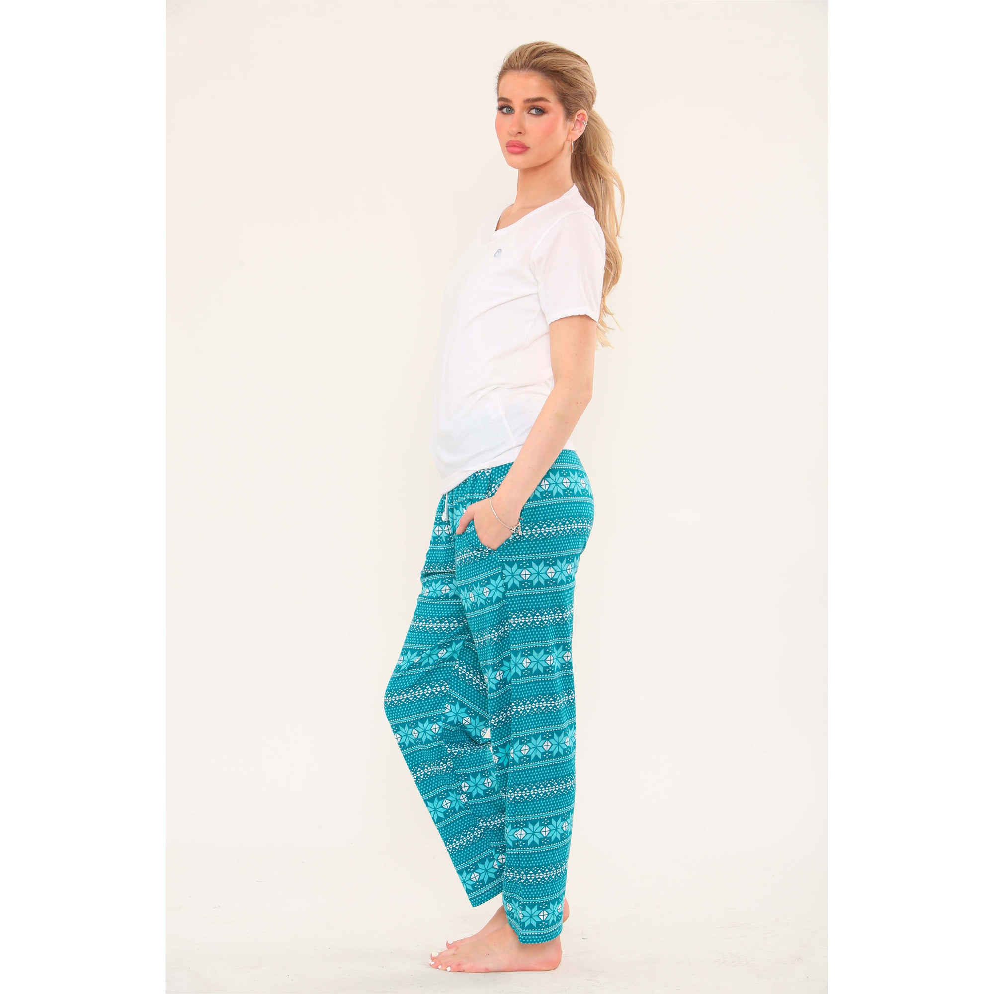 Women's Pyjamas Set Short Sleeve Cotton Printing Pjs Loungewear Soft Nightwear Sleepwear Set with Pockets Ladies Pjs Set S-XXL