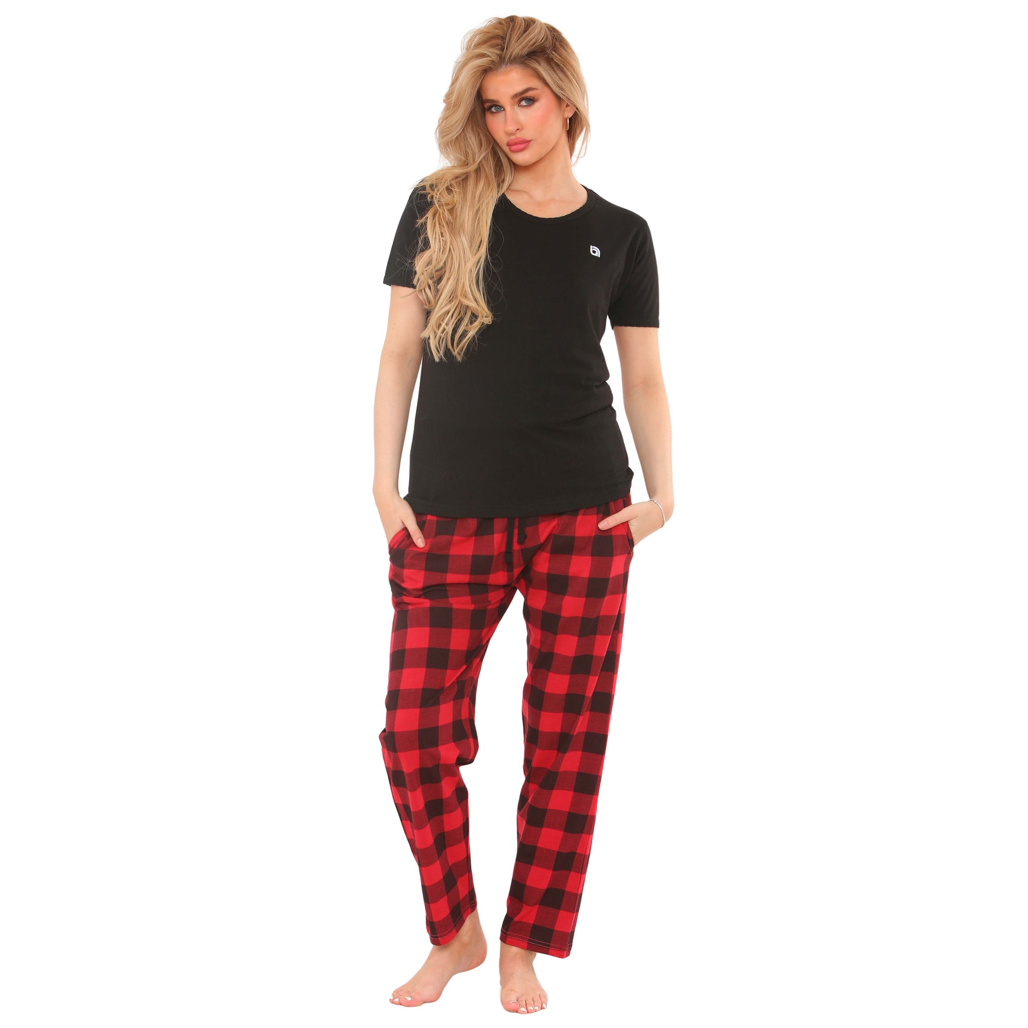 Women's Pyjamas Set Short Sleeve Cotton Printing Pjs Loungewear Soft Nightwear Sleepwear Set with Pockets Ladies Pjs Set S-XXL