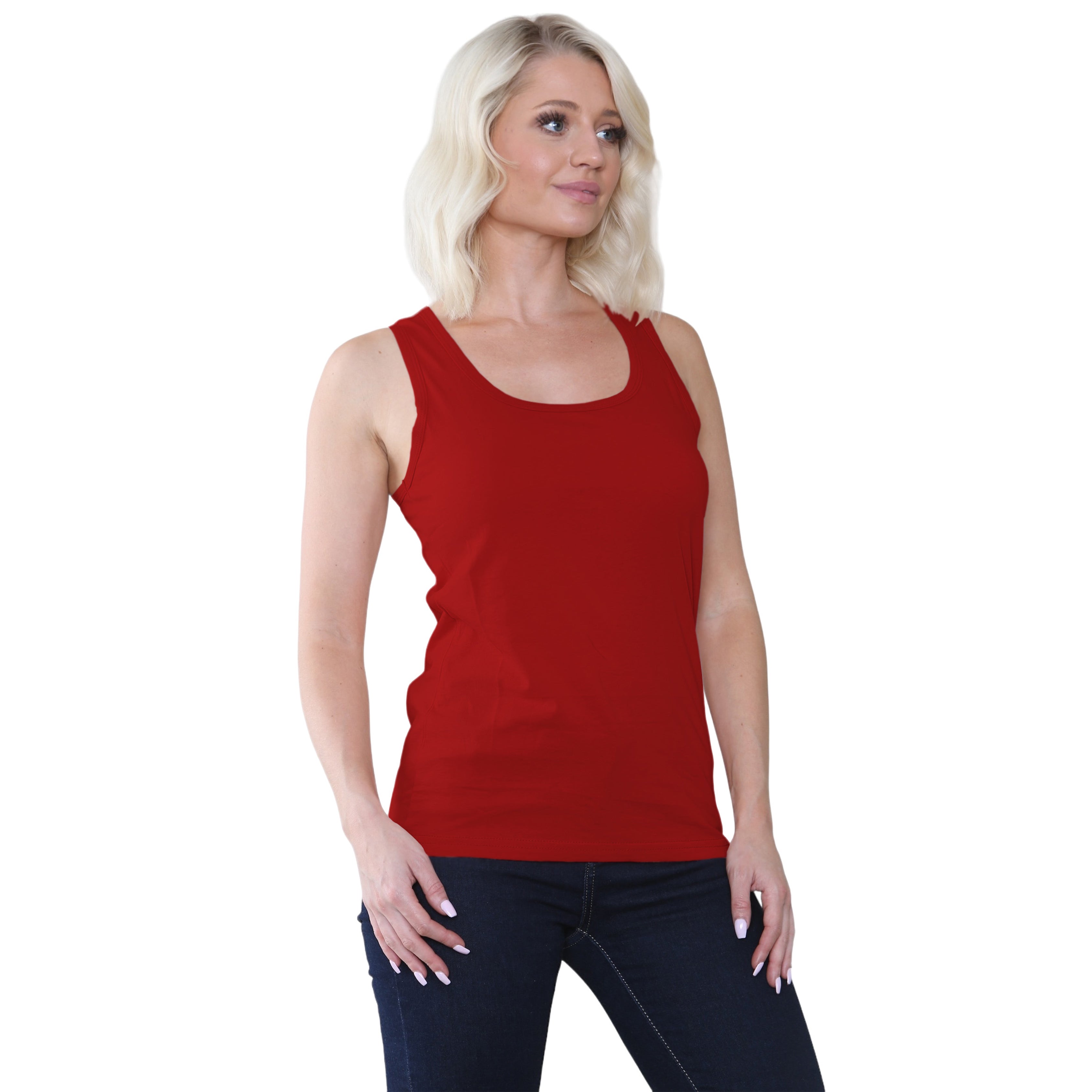 Bahob® 3 Pack Women's Vests Tank Tops for Women Super soft Cotton Vest S-2XL