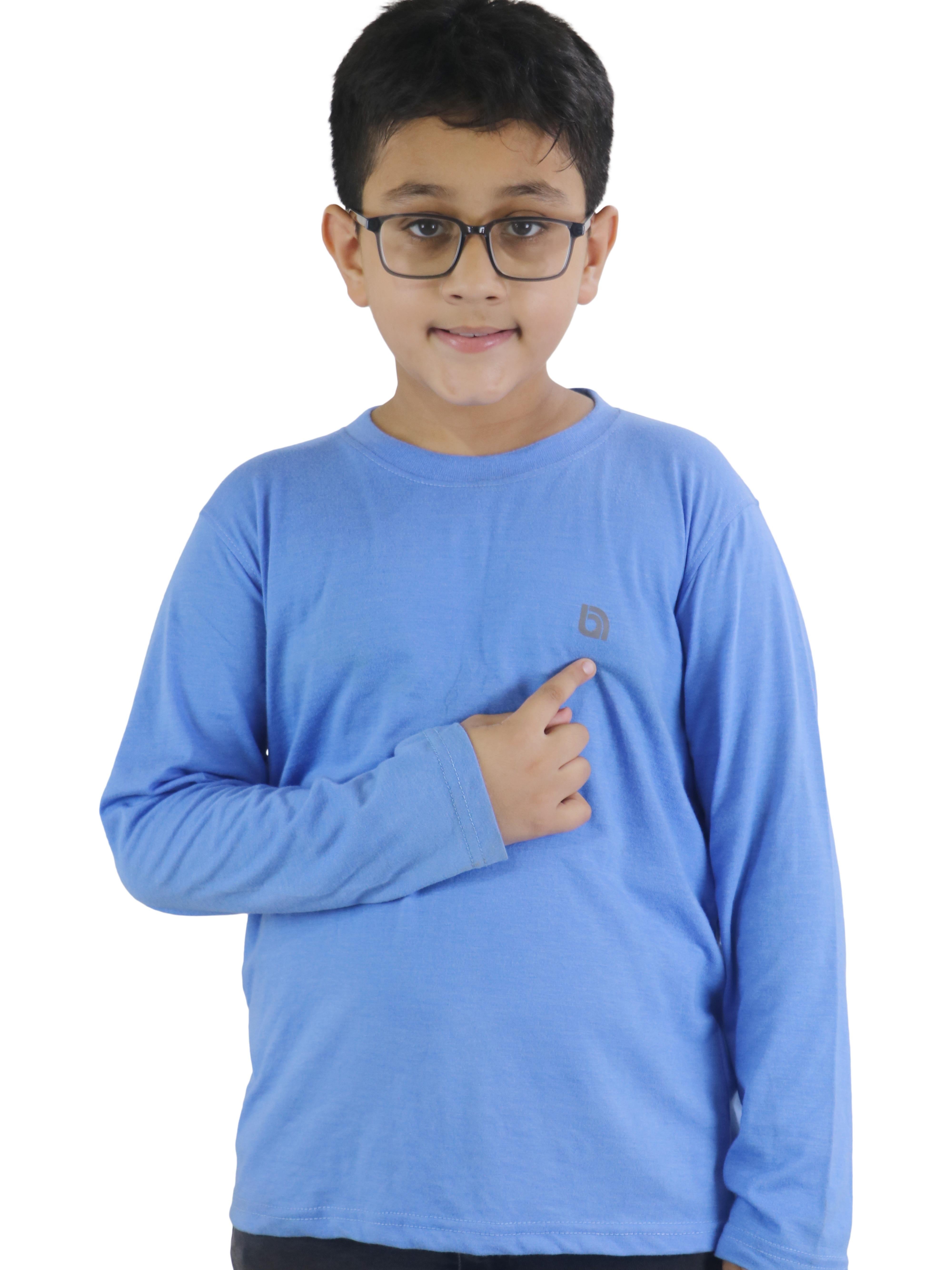 Bahob® 2 Pack Boys Long Sleeve T-Shirt Top Children's Round Neck Long-Sleeve T-Shirt Soft Cotton 3-14 Years kids t shirt