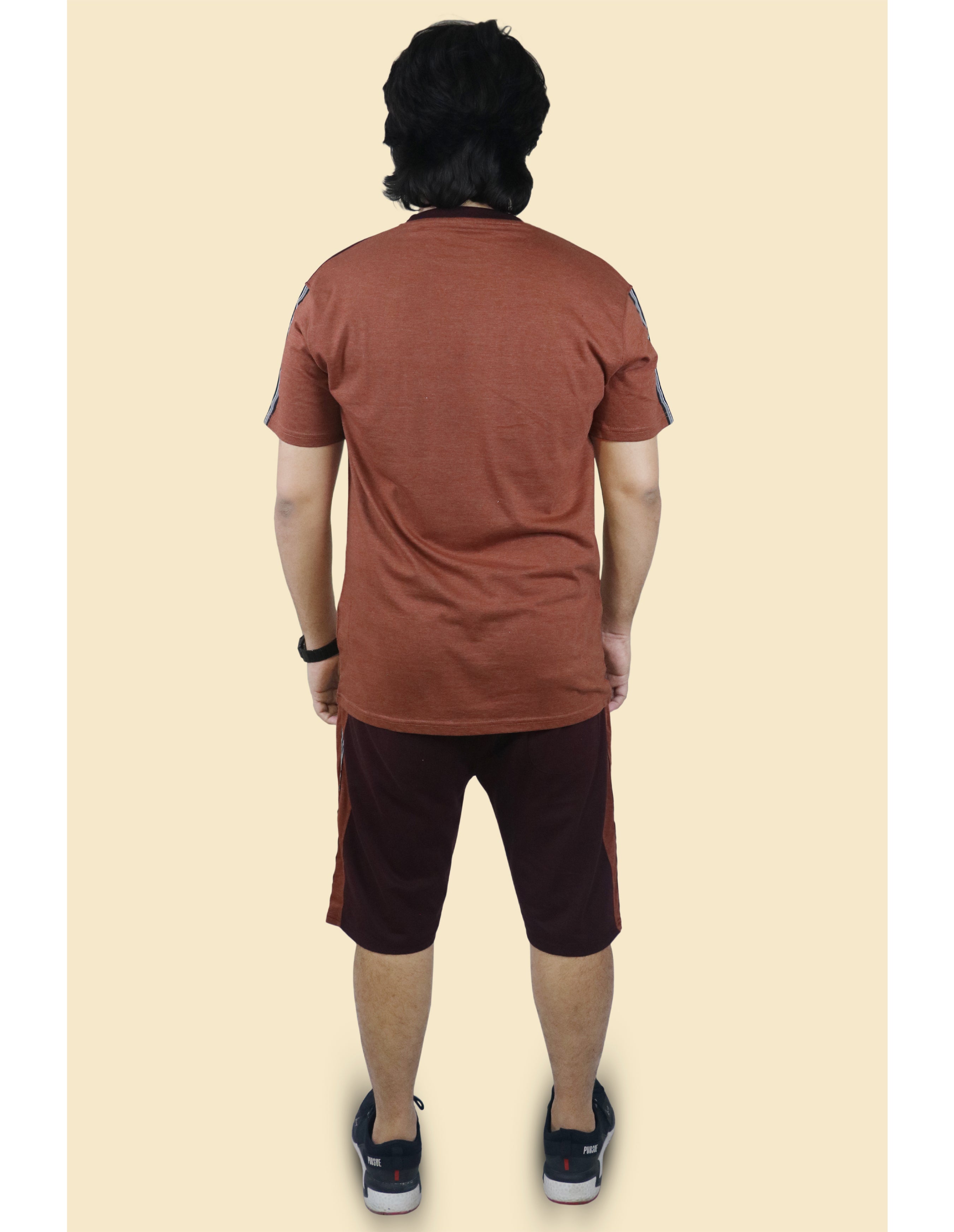 Bahob® Men's Short Pyjama Sets Soft Cotton Men's Short PJs, Sleepwear Nightwear Set for Men