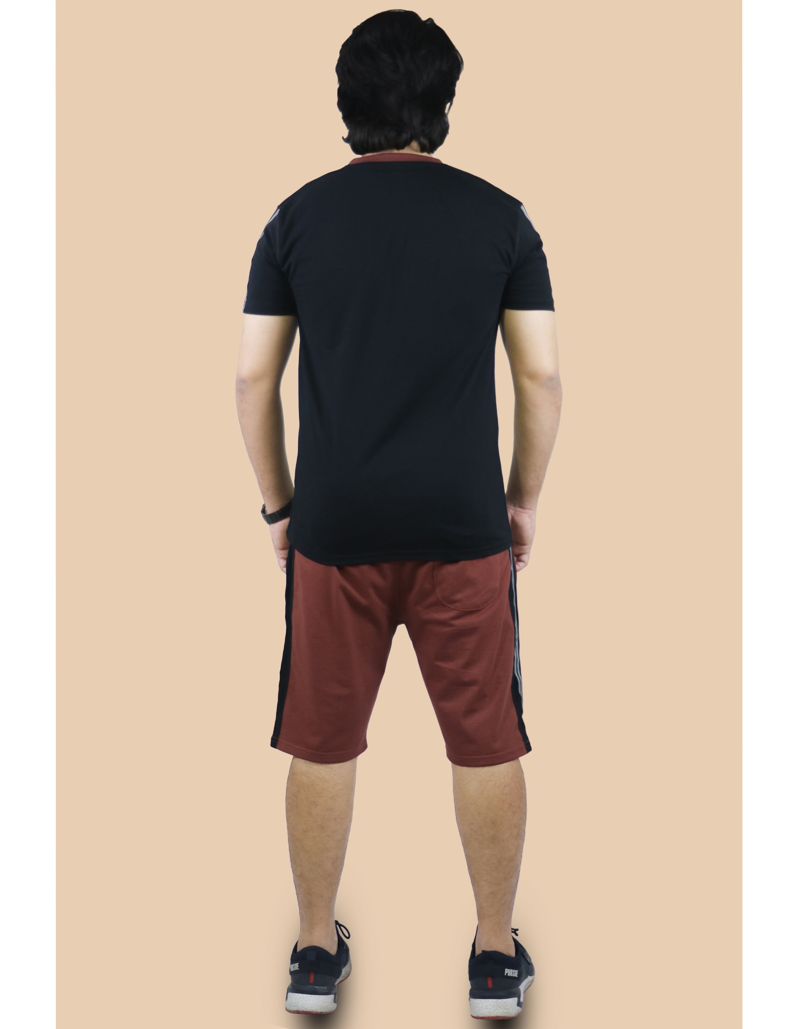 Bahob® Men's Short Pyjama Sets Soft Cotton Men's Short PJs, Sleepwear Nightwear Set for Men