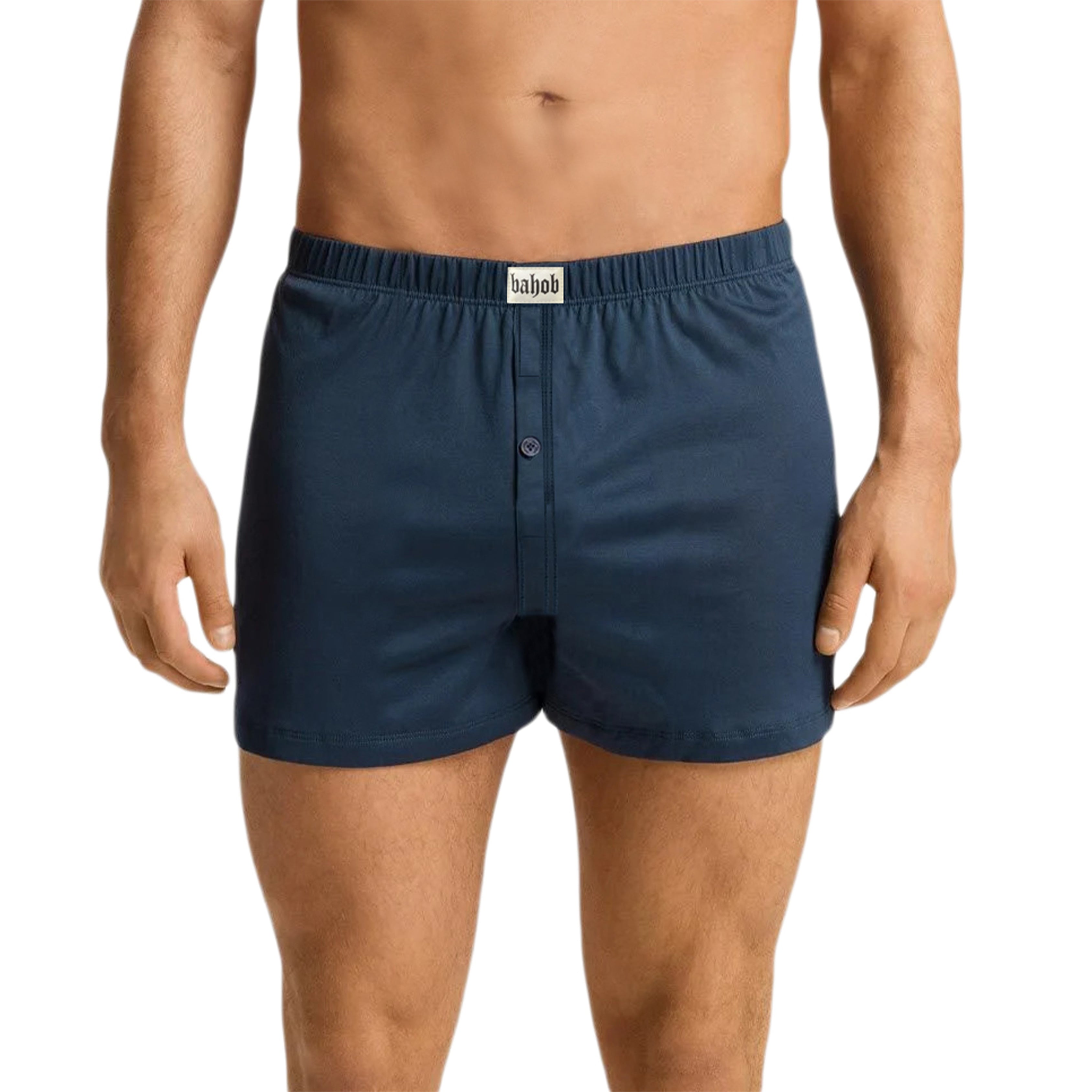 Bahob® Pack Of 6 Mens Boxers Shorts Button Open Fly Underpants Trunks For Mens Soft Cotton Boxer Shorts Comfortable Mens Underwear S-3XL