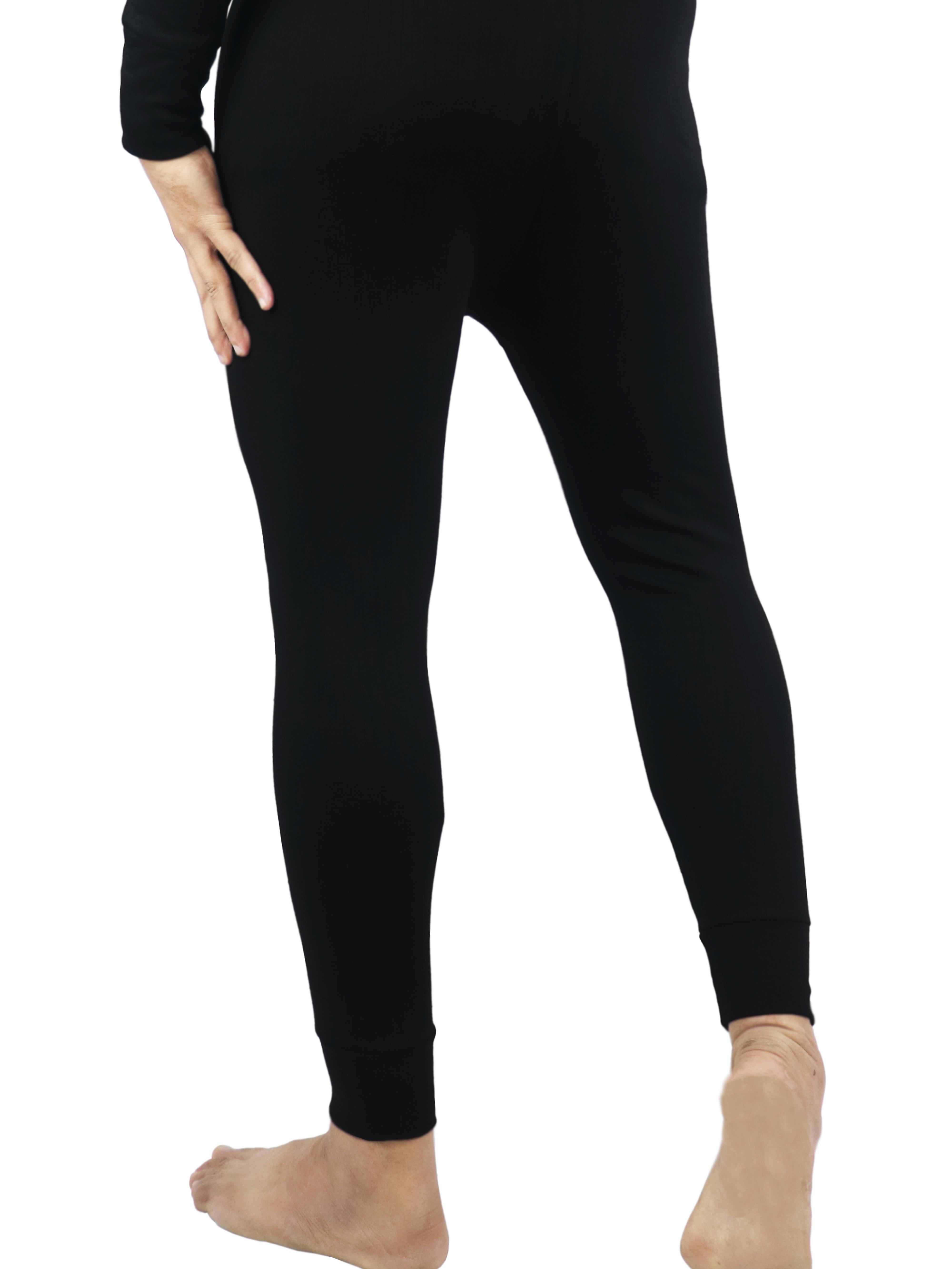 Bahob® Pack of 2 Men's Thermal Long John, Warm Underwear Baselayer Lightweight Soft Thermal Bottom S-XXL