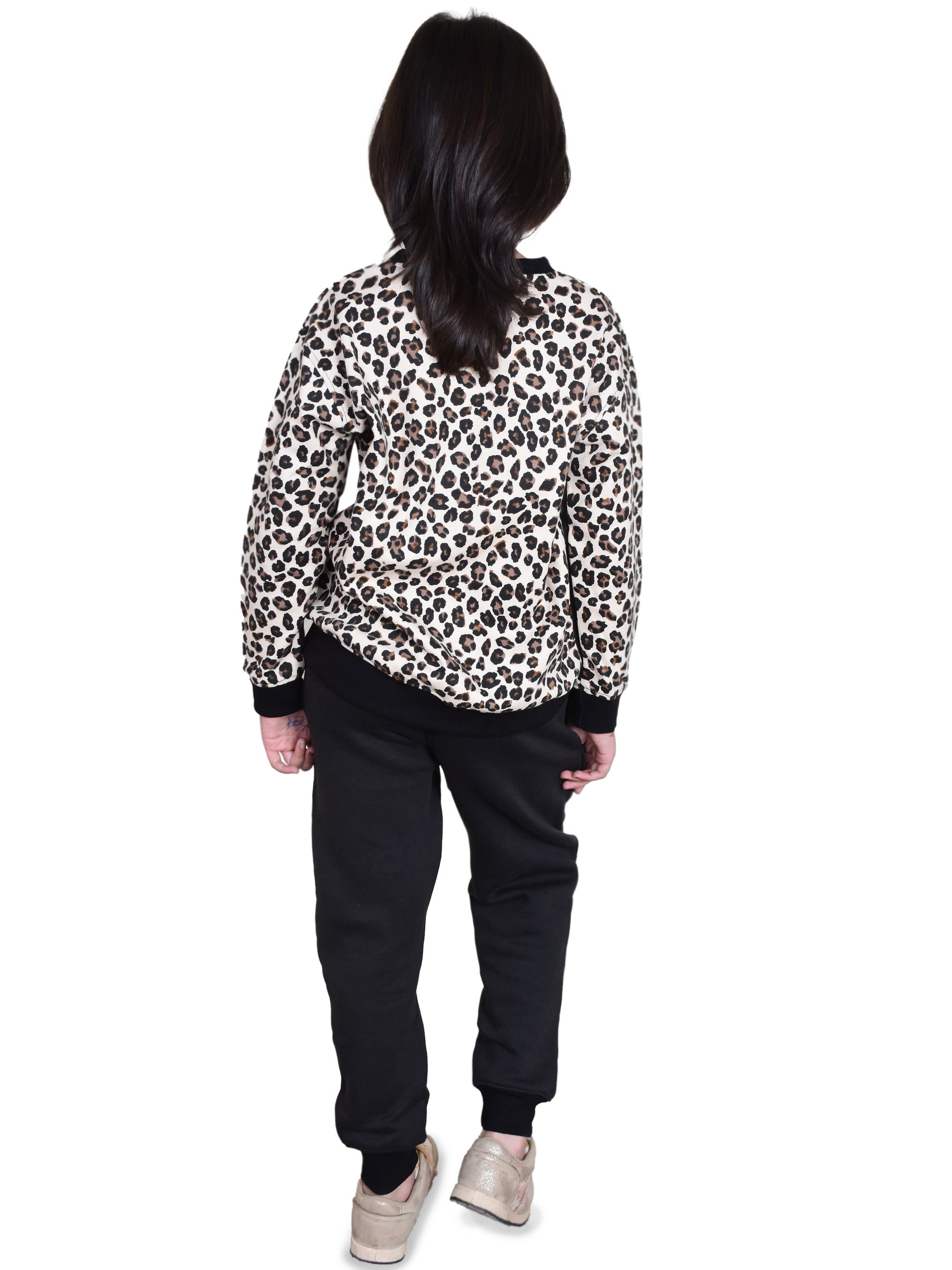 Girls printed tracksuit set