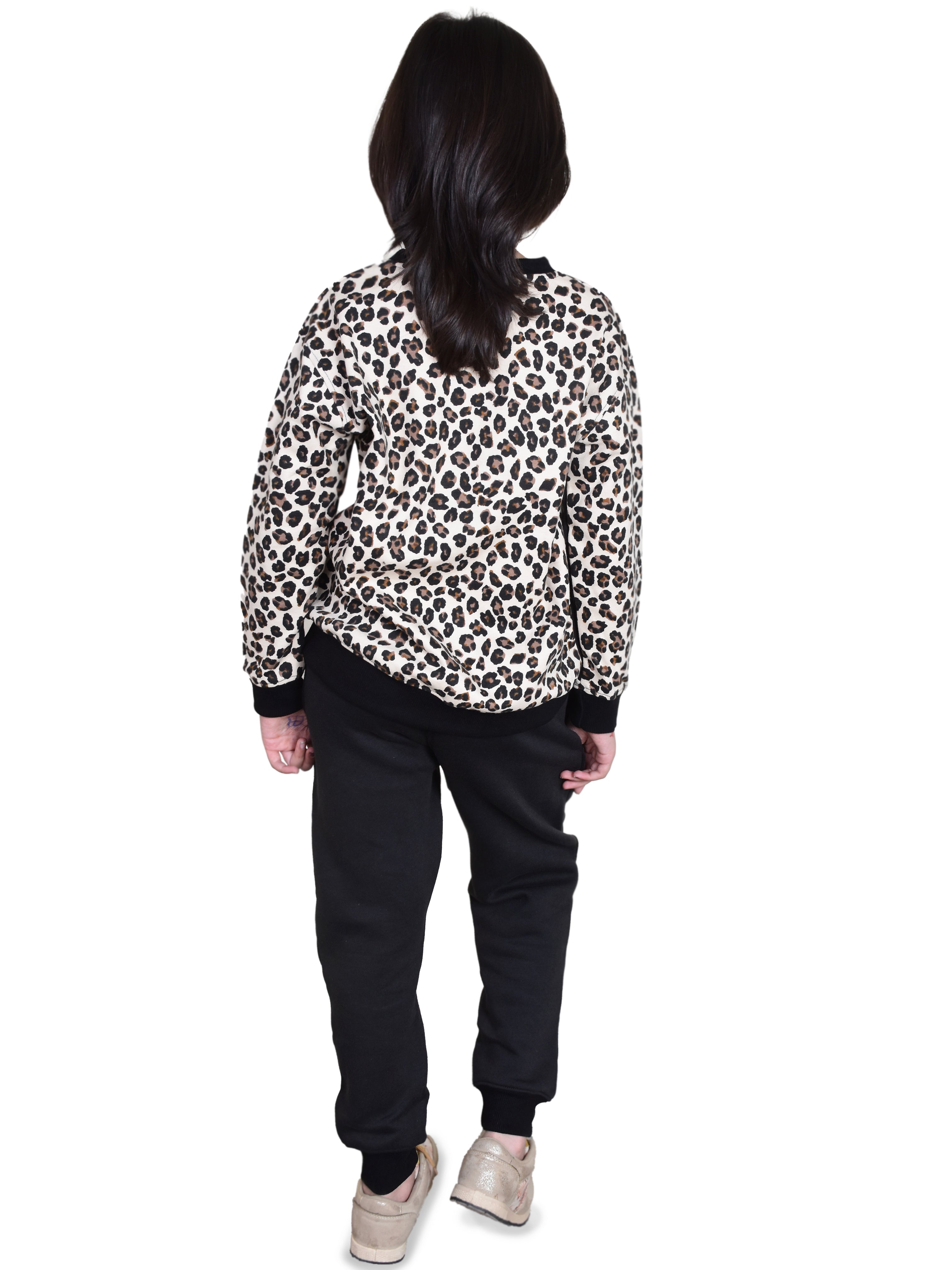 Girls printed tracksuit set
