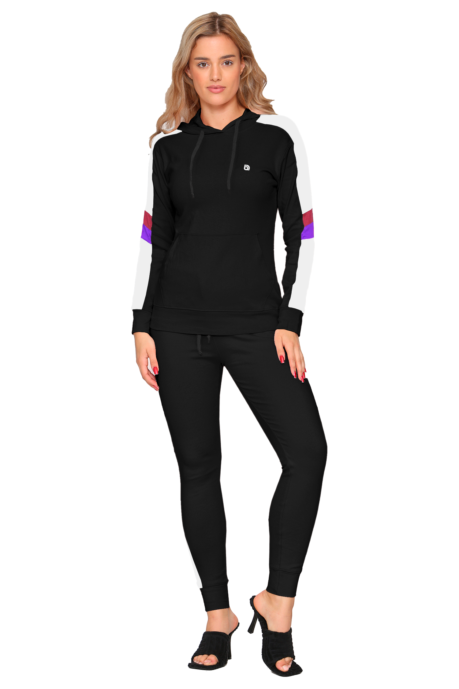 Bahob® Women’s Sportswear Set, 2 Piece Women Track Suit Set Hoodie and Stretch Legging Ladies Gym Wear Tracksuits Activewear Set